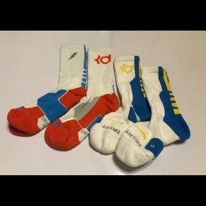 Nike KD Elite Socks size M-2 pairs